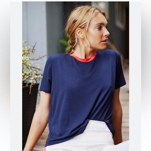 Splits59 | Djuna Jersey Tee in Indigo/Red - XS